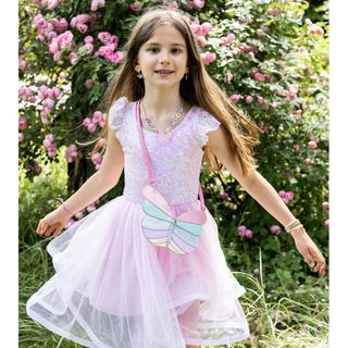 Pink Sequins Twirl Dress