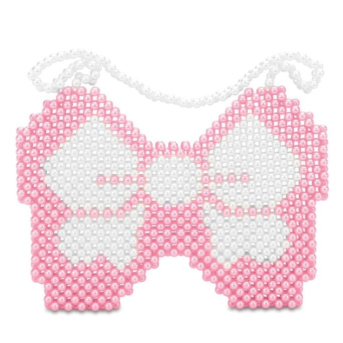 Bow Beaded Crossbody Bag