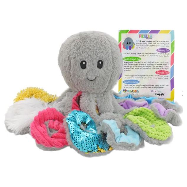 Quiggly the Weighted Sensory Octopus Plush