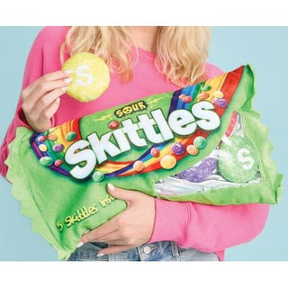 Sour Skittles Fleece Pillow