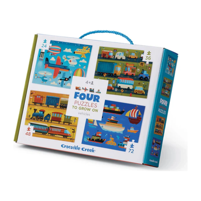 Four Puzzles Vehicles