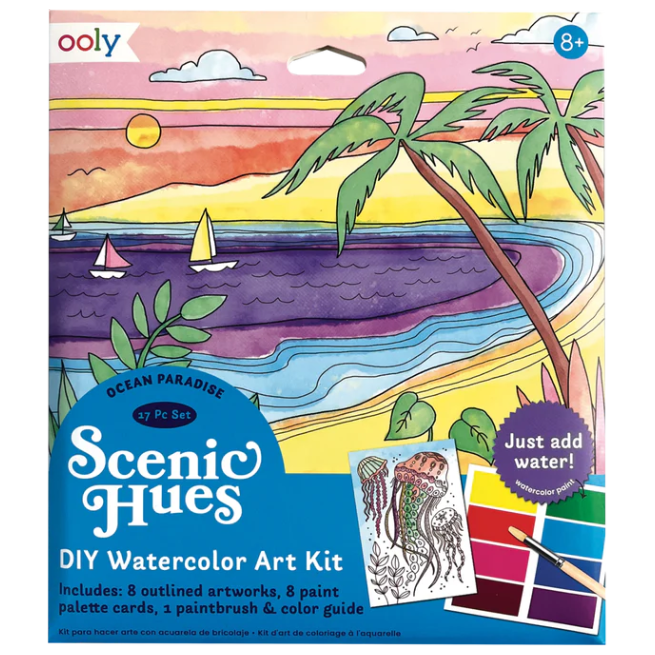 Scenic Hues DIY Watercolor Art Kit Cover