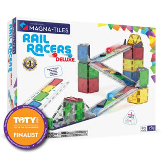 Magna-Tiles Rail Racers Deluxe 90 Piece Set