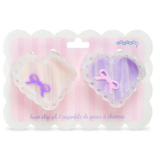 Heart Bow Hair Clip