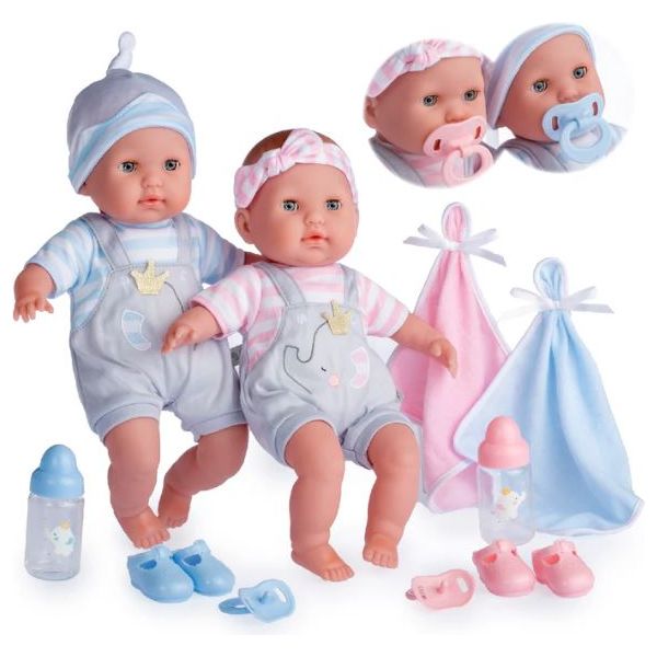 Berenguer Boutique Baby Doll Twins Gift Set