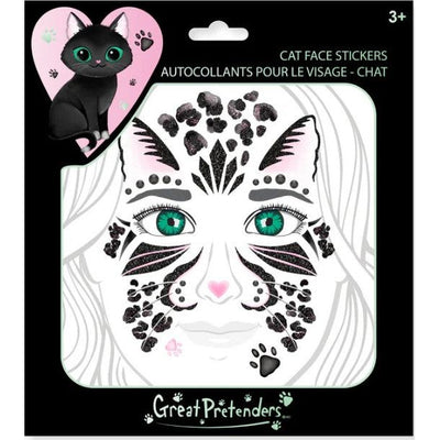 Face Stickers Black Cat