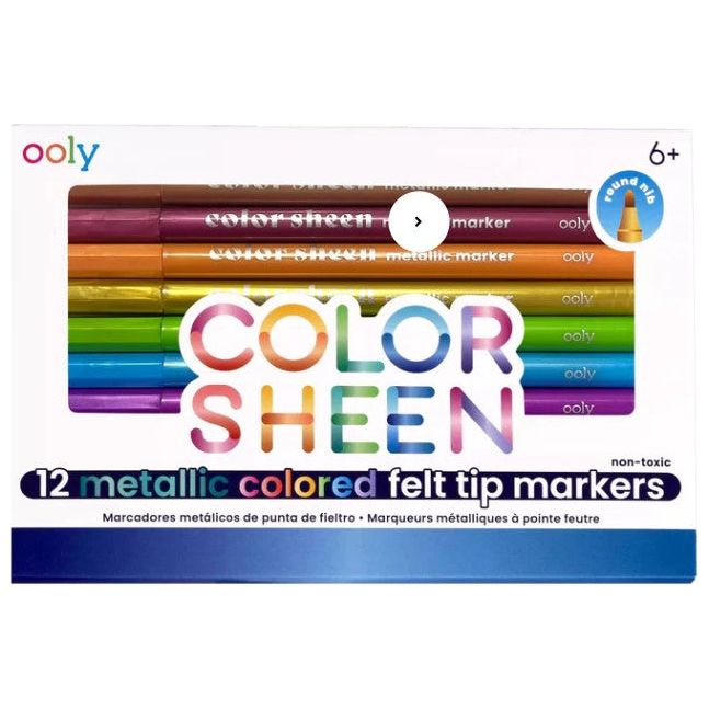 Color Sheen Metallic Felt Tip Markers