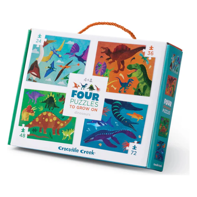 Four Puzzles Dinosaurs