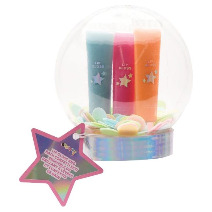 Winter Wonderland Lip Gloss & Bath Confetti Set