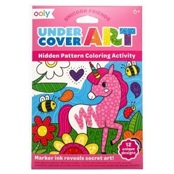 Undercover Art Hidden Patterns Coloring Activity Unicorn Friends