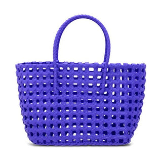 Large Woven Tote - Purple