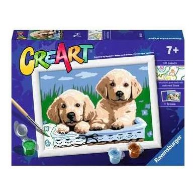 CreArt Painting 5x7 Cute Puppies