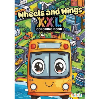 Wheels & Wings XXL Coloring Book