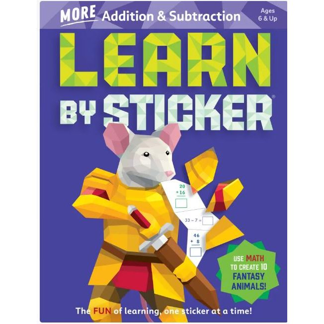 Learn By Sticker - More Addition & Subtraction