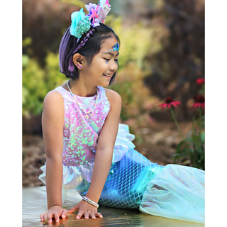 Misty Mermaid Dress Blue