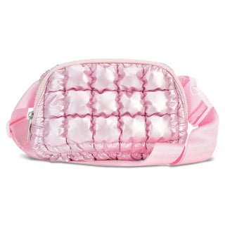 Icy Rose Puffer Belt Bag