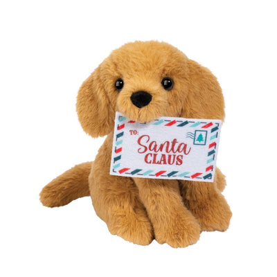 Holiday Mini Sitting Friends Golden Retriever with Santa Letter