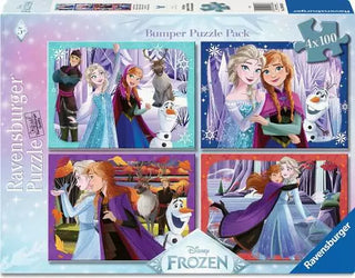 Disney Frozen 4x100 Puzzle Pack