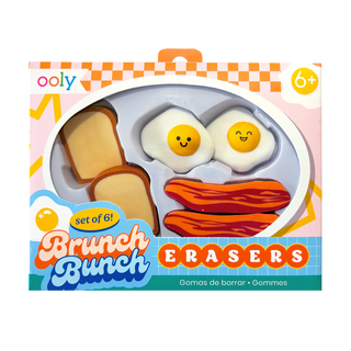 Brunch Bunch Erasers - Set of 6