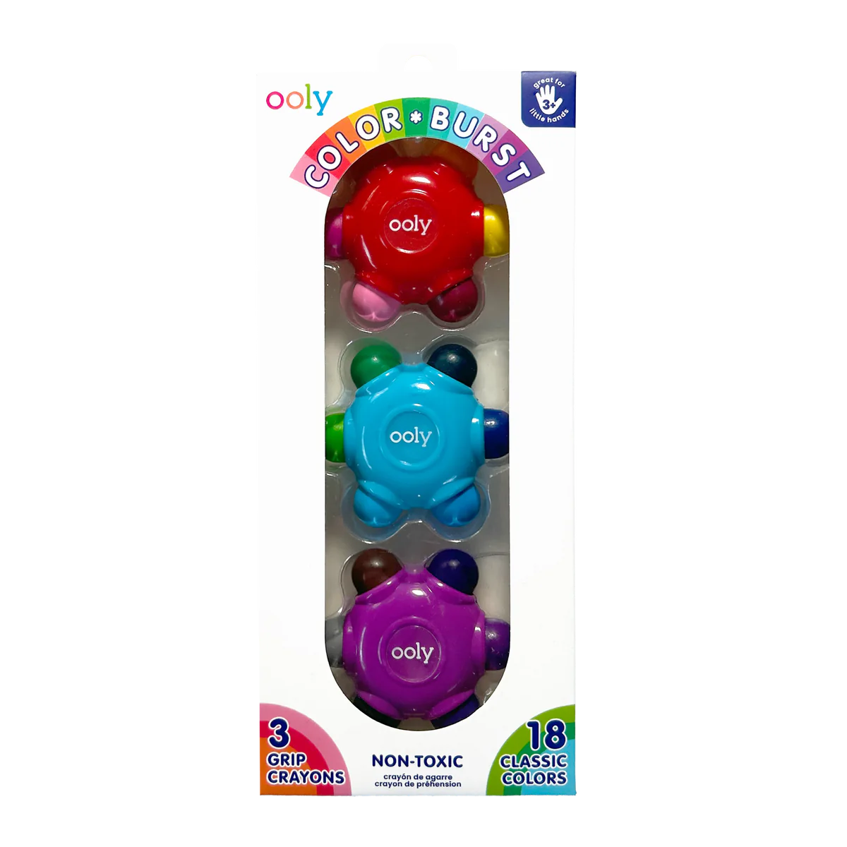 Color Burst Crayons - Set of 3