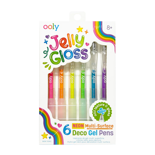 Jelly Gloss Neon Multi-Surface Deco Gel Pens - Set of 6