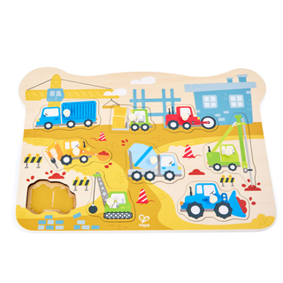 Construction Vehicles Peg Puzzle
