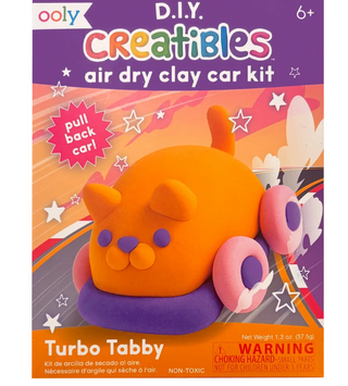 Creatibles Air-Dry Clay Car Kit - Turbo Tabby