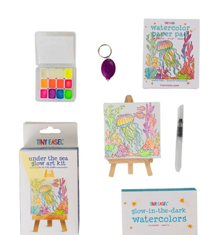 Tiny Easel Under The Sea Glow Art Kit
