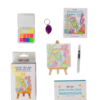Tiny Easel Under The Sea Glow Art Kit