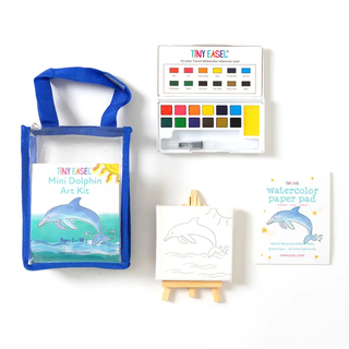 Tiny Easel Mini Dophin Art Kit
