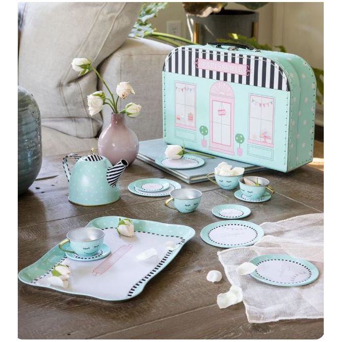 Weekend in Paris Tin Tea Set