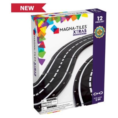 Magna-Tiles XTRAS: Roads 12 Piece Set