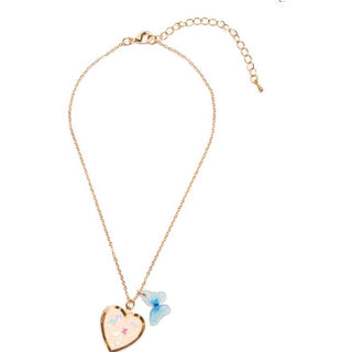 Butterfly Heart Locket Necklace