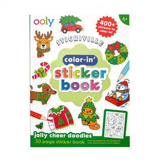 Color-In' Sticker Book- Jolly Cheer Doodles