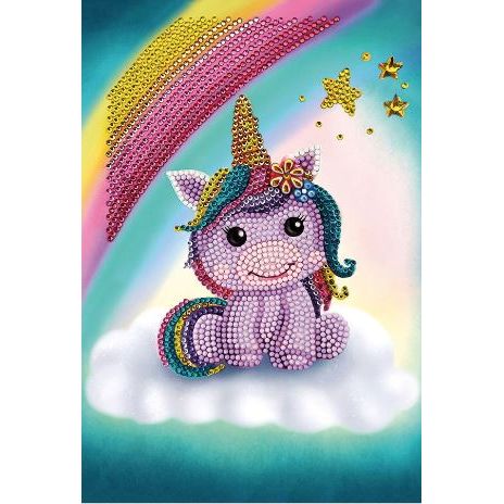 Crystal Art Notebook - Unicorn Smile