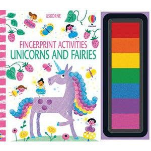 Fingerprint Activity Book Unicorns and Fairies