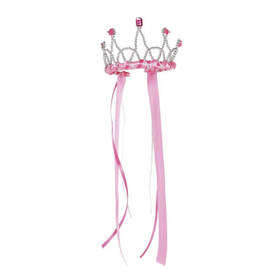 Ribbon Tiara Dark Pink