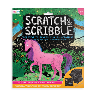 Scratch & Scribble Art Kits Magical Unicorns