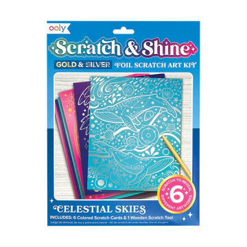 Scratch & Shine Foil Scratch Art Celestial