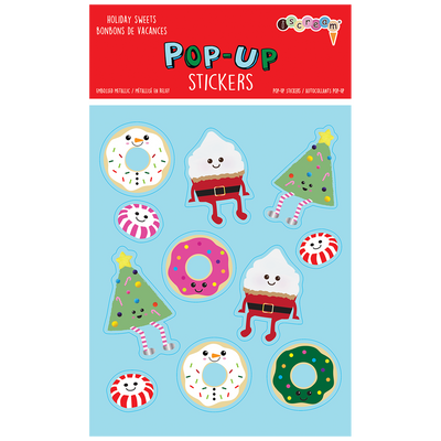 Pop-Up Holiday Stickers Holiday Sweets Pop-up Stickers