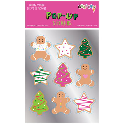 Pop-Up Holiday Stickers Holiday Cookies Pop-up Stickers