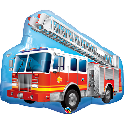 Mylar Balloon Red Fire Truck