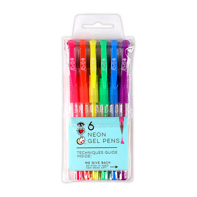 Gel Pens 6 Pack Neon