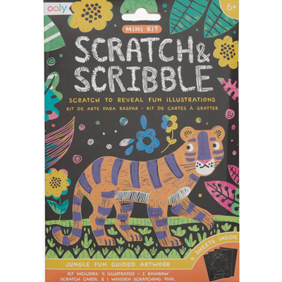 Mini Scratch & Scribble Art Kits Jungle Fun