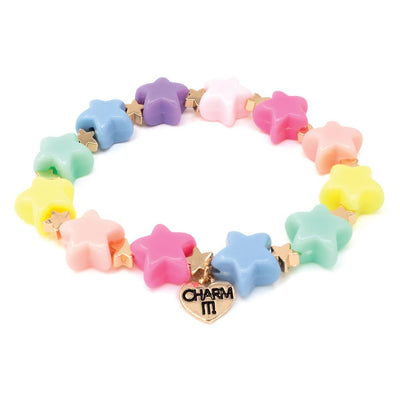 CHARM IT! Bead Bracelet Gold Pastel Star