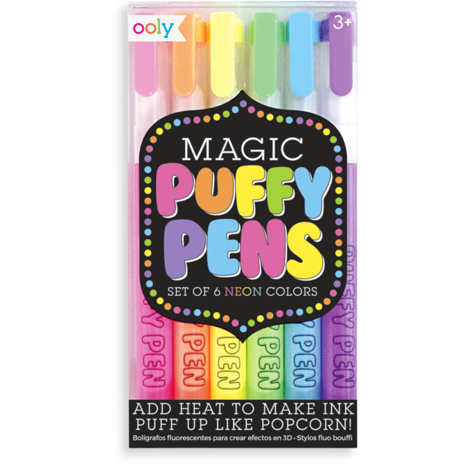 Magic Neon Puffy Pens