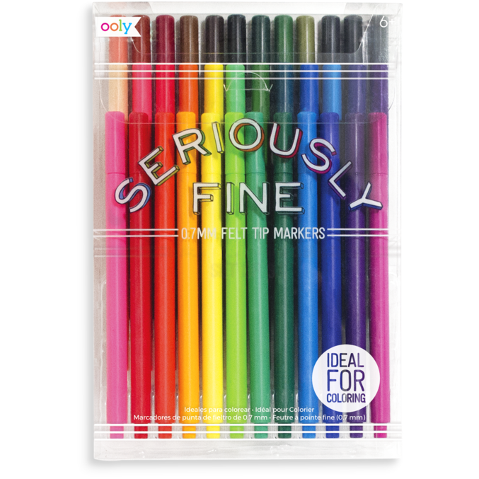 Seriously Fine Felt Tip Markers