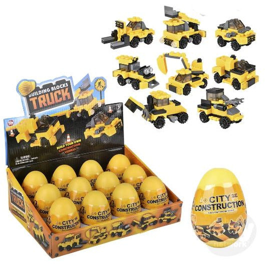 Kindness and Joy Toys Construction Truck Building Block Egg