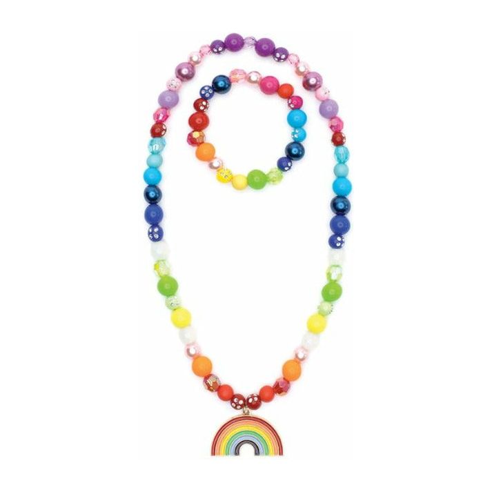 Double Rainbow Necklace & Bracelet Set