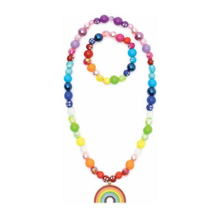 Double Rainbow Necklace & Bracelet Set